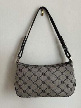 Vintage RALPH LAUREN Vintage Monogram Logo Shoulder Hand Bag / Purse